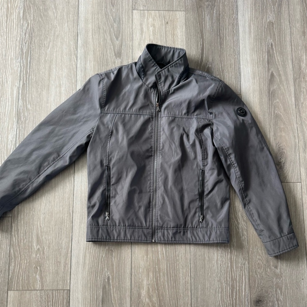 Michael Kors Men's Full Zip Faux Leather Jacket Size Small